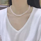 Pearls Gifts Pearl White Pearls Necklace Set Mothers Day Gifts Jewelry Set Bracelet Pearl