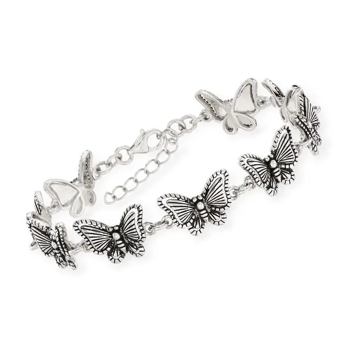 butterfly bracelet sterling silver