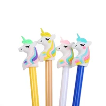 Animal Pencil Toppers Unicorn Theme Party Supplies Kids Gift Set Unicorn Pencil Caps Silicone PVC Pencil Toppers