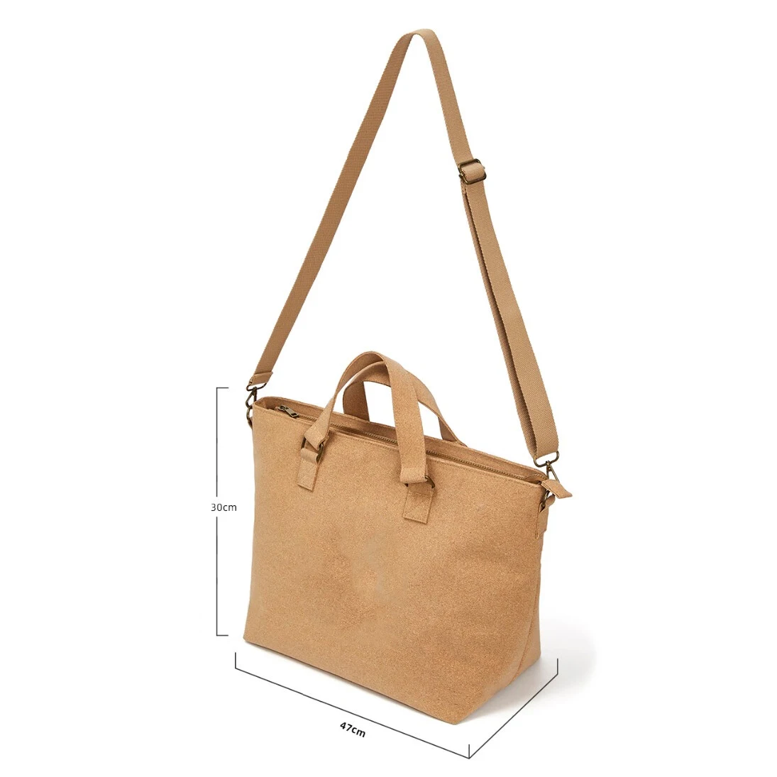 Women's Fashion Crossbody Bag Big Natural Cork Shopping Sling Bag Promotional Natural Cork Bags factory