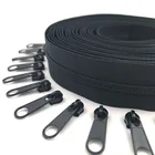 Wholesale Zipper Cheap 10 Zipper Wholesale Factory Price Custom #5 Black Nylon Coil Zipper Long Chain Roll
