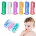 XFM High Quality Soft Training Baby Finger Toothbrush Silicone Colorful Finger Toothbrush For Baby