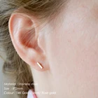 Trendy Stud Earrings Hot Trendy American Style Stainless Steel Mini Ear Stud Slip Sets Women Gold Punk Earrings