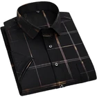Shirt Short Luxury Smooth Soft Formal Shirt Non Iron Men's Short Sleeve Dress Shirt