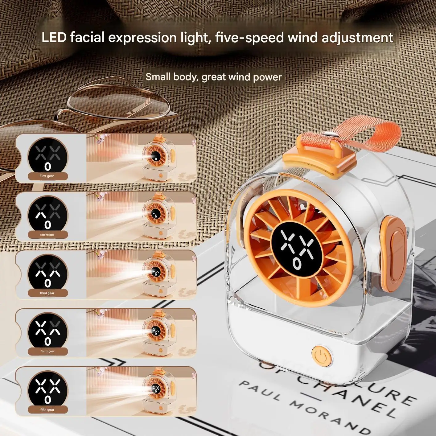 Desktop Electric Fan, USB, Portable - detail 6