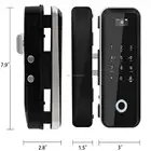 Biometric Door Lock Digital Fingerprint Biometric Glass To Glass Door Lock