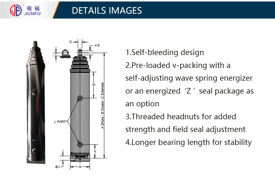 Double Acting Multiple Stage Telescopic Hydraulic Telescopic Cylinder for Garbage Truck and Machine factory