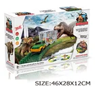 Toy Set 2021 Dinosaur Theme Flexible Track Create A Road Kids Rail Truck Slot Car Toy Set 240 PCS