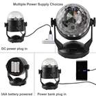 Magic Lights Magic Decorations DC5V Battery Powered RGB Flash Led Disco Ball Lights For Stage