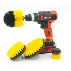 Brushes For Cleaning Multifunctional 4Pcs Auto Drill Cleaning Brush Power Scrubber Brush For Cleaning Car
