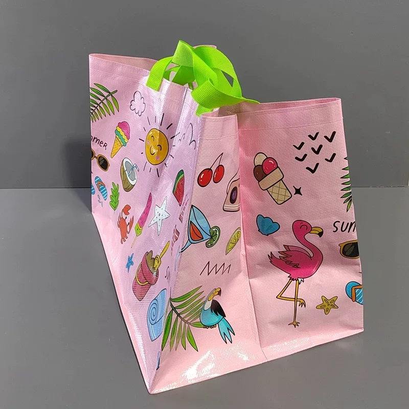product customized pp woven fabric shopping tote bags woven bag durable eco friendly pp woven bag-14