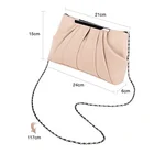 Chain Evening Clutch Wholesale Custom Chain Evening Bag Genuine Leather Ladies Party Clutch Bag For Women