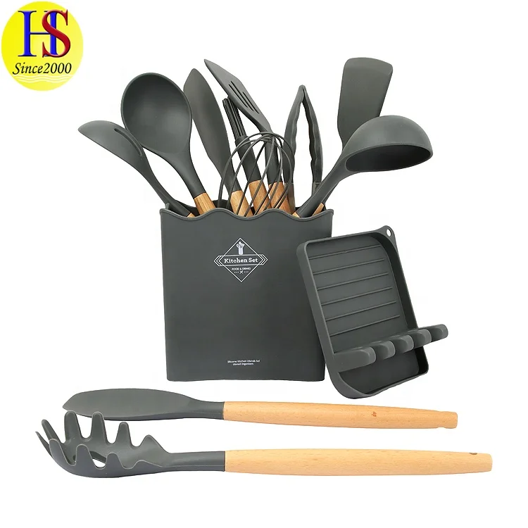 Heat Resistant Home Baking 4PCS Non-Stick Silicone Kitchen Utensil Set