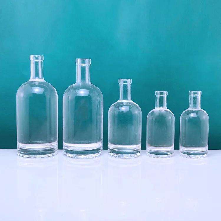 round vodka alcohol glass bottle 500ml manufacturer