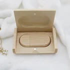 Usb Usb Drive Customized Logo Creative Maple Wood Usb Pendrive With Box 8Gb 16Gb 32Gb 64gb Usb Flash Drive