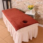 Cotton Towel Customizable LOGO 100% Cotton Beauty Salon Solid Color Massage Bed Towel