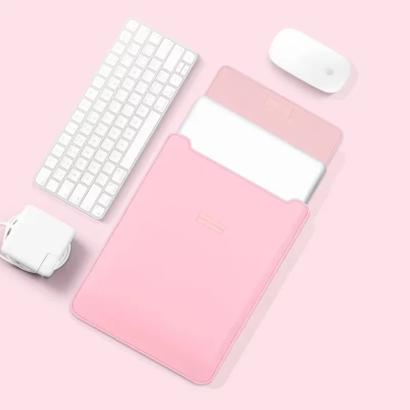 product laudtec custom logo pu leather laptop bag protective sleeve office portable carrying case mouse pad accessories storage dnb162-5