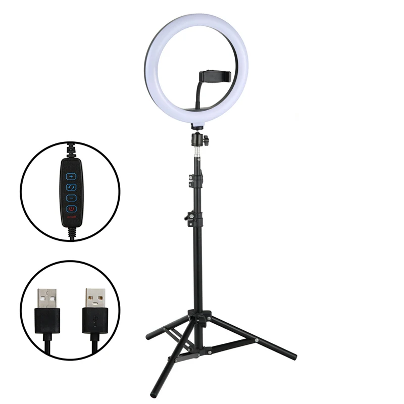 10 Levels Dual Phone Holders 3 Light Modes Pixel Etc 10 Inch LED Selfie Ring Light for Video Conference & Live Stream Meifigno 10 Ring Light with Tripod Stand Samsung Compatible with iPhone 