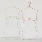 Fashion Design Golden Hanger For Bikini Single-sided Laser Engraving Allowed Swim Ware Metal Hanger