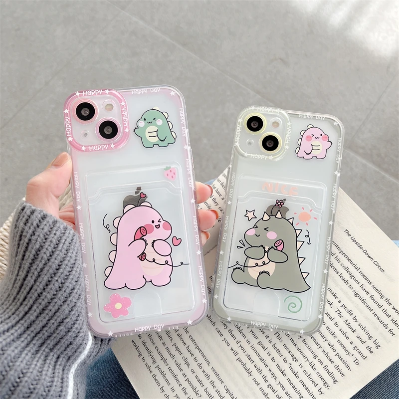 Hot Sale Cartoon Calling Dinosaur Pattern Card Slot Phone Case For Iphone  13 Cute Animal Cover For Iphone 12/11/7/8/xr/x/xs/max - Buy Amazon Top  Seller,Mobile Phone Bags & Cases,Mobile Phone Bags Product on