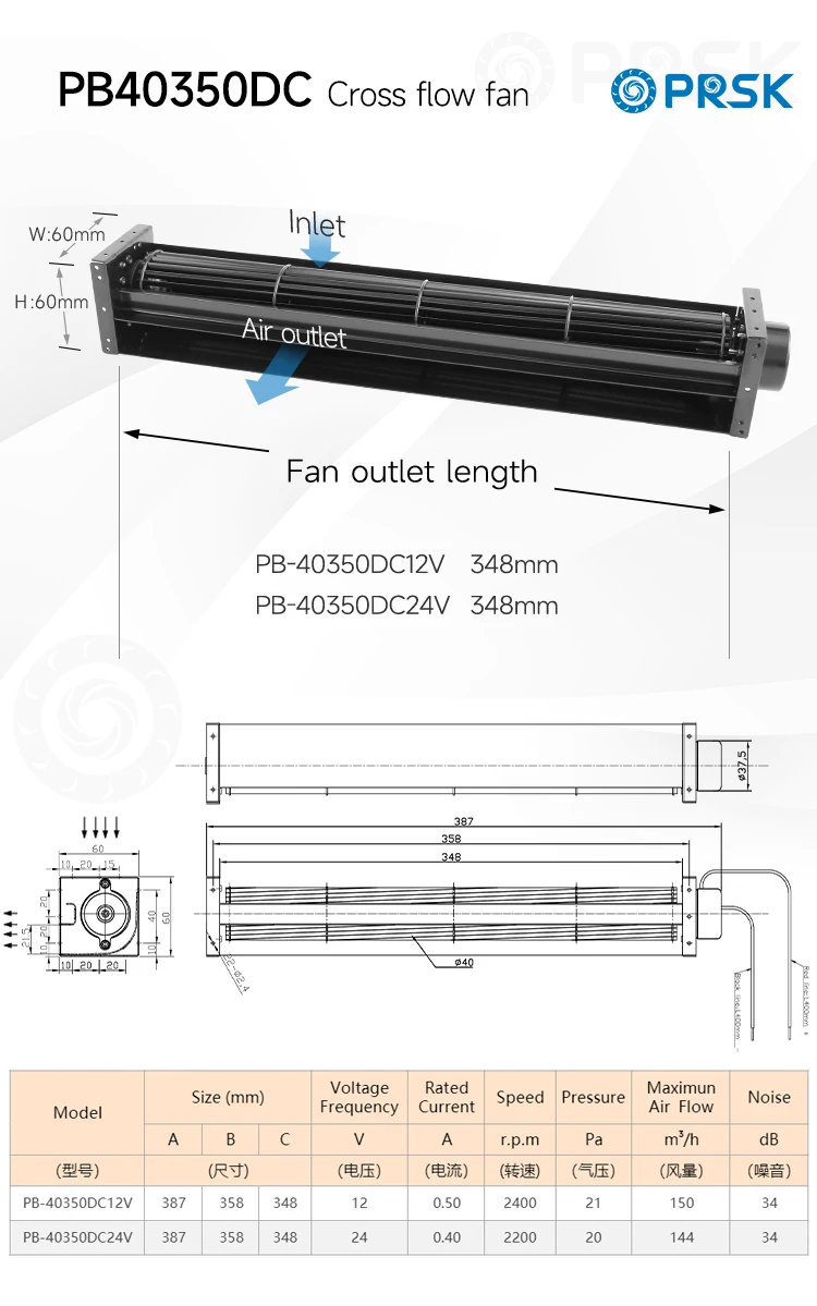 Cooling Tower, PRSK, 40*350mm, 12V, 24V - detail 4