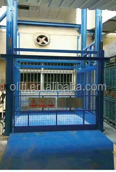 Vertical Lift Platform With Ramp Rail Vertical Cargo Lifter Inner