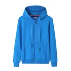 2021 New Solid Color Zipper Hoodie Men And Women Can Wear Casual And Comfortable