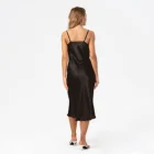 Evening Dress 2021 Sexy Women Cowl-neck Elegant Silk Satin Maxi Long Party Evening Dress Ladies Dress