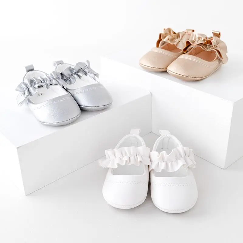 2023 New Arrival High Quality Lightweight Breathable Anti-Slippery Baby Girl Princess Shoes Walking Shoes with TPR I manufacture