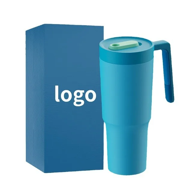 40oz cup large capacity ice Patent Cup 304 stainless steel thermos cup tumbler with handle straw