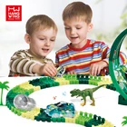 Toy Amazon Hot Sell 2.4Ghz 6CH 360 Degree Stunt Loop 134PCS Remote Control Dinosaur Track Car Toy