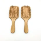 Bamboo Brush Bamboobamboo Bamboo Hair Brush OEM Professional 100% Bamboo Wooden Hair Brush Comb