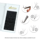 Brown Eyelash Extensions Custom Logo Brown And Black Color B C D Curl Y Lash Extension Yy Eyelash Extensions