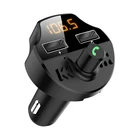Fm Modulator Factory Cheap Price Dual USB Port FM Modulator Handsfree MP3 Player T66 Car Kit FM Transmitter