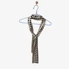 Scarf Printed 155*17cm 100% Real Silk Scarf Printed Long Square Scarf Fashion Temperament