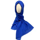 Hijab India Muslim Hijab Scarf Wholesale Many Colors Muslim Kuwaiti Warm Chiffon Women Hijab Jersey Scarf India