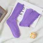 Socks Wholesale Fashion Stockings Cotton Knitted Fashion Colorful Women Socks Long Beggar Socks