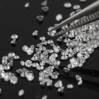 Starsgem 20pcs/pack 1.5mm melee size lab made pure carbon rough hpht cvd loose diamond