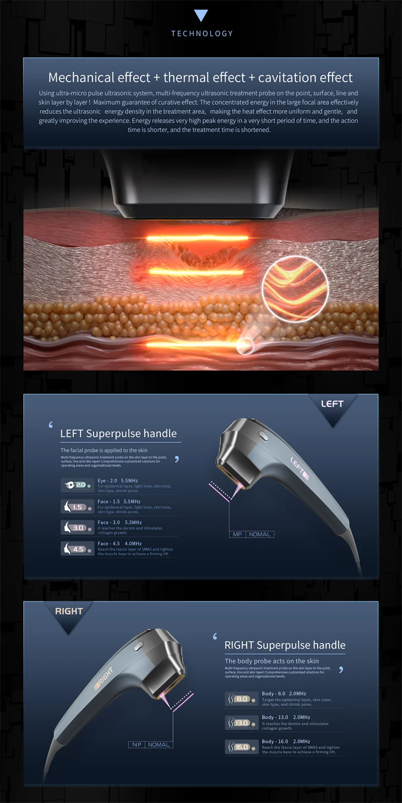 Hifu12D Machine Face Shaping Wrinkles Remove Body Slimming Beauty Device 9D High Intensity Focused Ultrasound