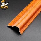 Strip Rubber Insert Aluminum Curved Edge Anti-Slip Strip For Stairs