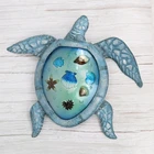 Wall Wall Decor Metal Liffy Metal With Glass 20 Inch Sea Turtle Wall Art Decoration