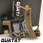 Tattoo Gun Brass Handmade 12 Wraps Newest Professional Tattoo Gun Coil Tattoo Machine