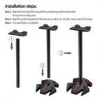 Plextone Headphone Stand Headset Holder Gaming Earphone Stand With Aluminum Supporting Bar Flexible Headrest