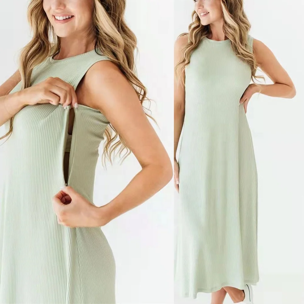 breastfeeding dress with zip