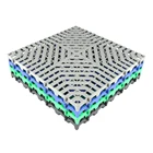 Interlocking Factory Free Design Anti-skid Plastic PP Interlocking Car Wash Drain Garage Floor Tile For Garage