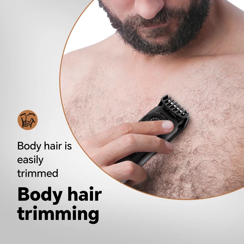 New Electric Hair Clipper Body Hair Trimmer Beard Trimmer USB Charging Model Digital Display Electric Shaver details