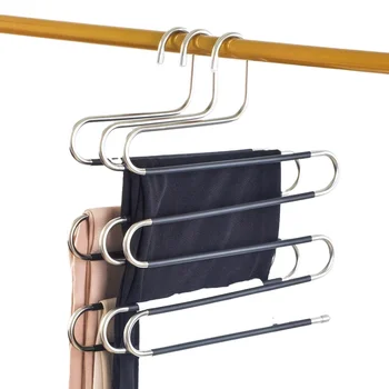 Bestsellers Magic 5 Layers S Shape Hangers Space Saving Metal Hanger