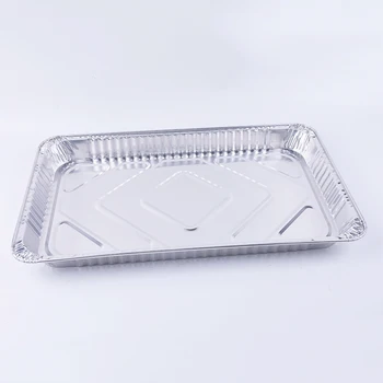 Laixin 5400ml Food Packaging Aluminum Foil Plates Disposable Foil Container Large Turkey Grill Tray