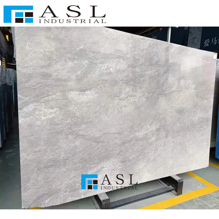 Factory direct Italy nebula grey sahara marble slab yeni grey lido buffett artic grey marble like tile