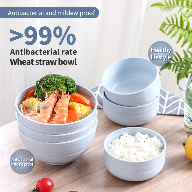 Haixin Plastic Wheat Fiber Rice Bowl A Variety of Food Can Be Wheat Bowl